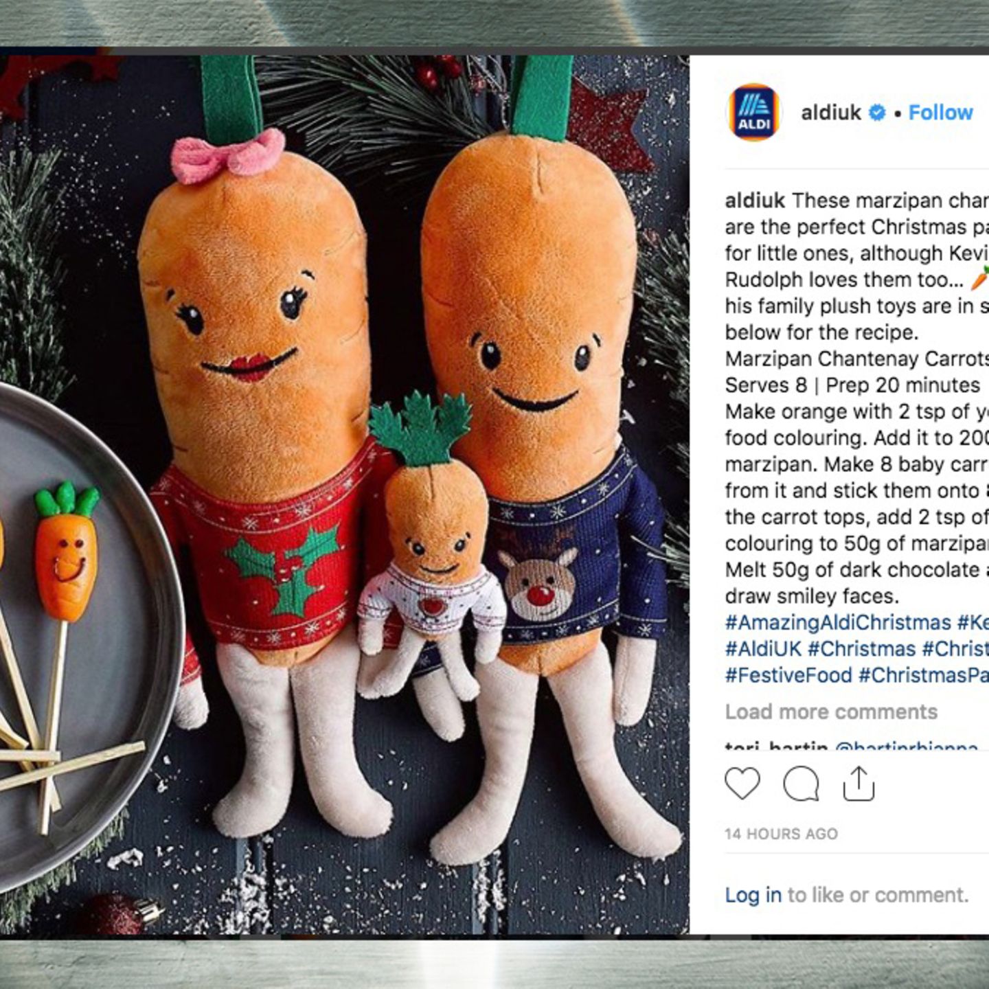 Neu mit Etikett Kevin the Carrot Plush Toy Kai Karotte Kuscheltier Aldi 