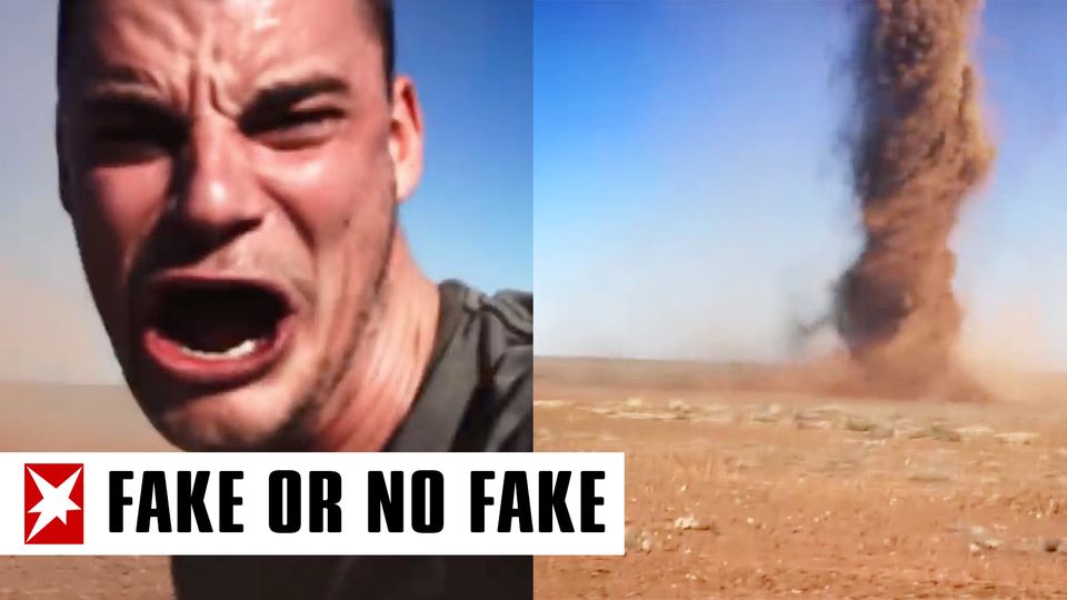 Collage: Mann, Tornado Collage: Mann, Tornado