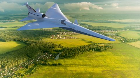 Die X-59 ist wesentlich kleiner als das angedachte Passagierflugzeug.