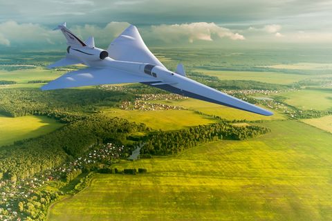 Die X-59 ist wesentlich kleiner als das angedachte Passagierflugzeug.