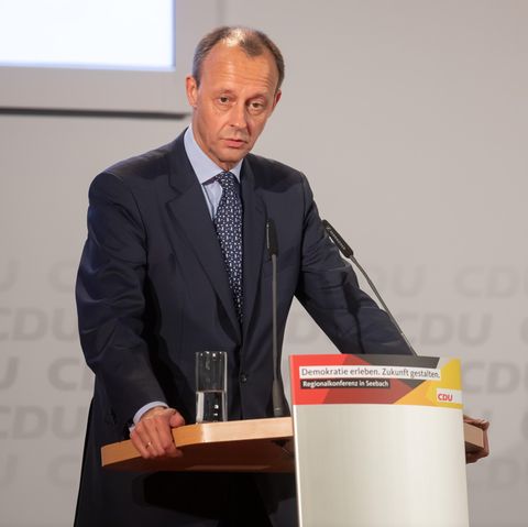 Friedrich Merz auf der CDU-Regionalkonferenz im thüringischen Seebach