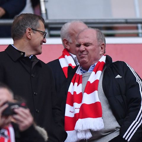 Uli Hoeneß in der Allianz Arena