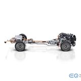 Die Batterie liegt auf der Hinterachse, das hilft bei der Traktion