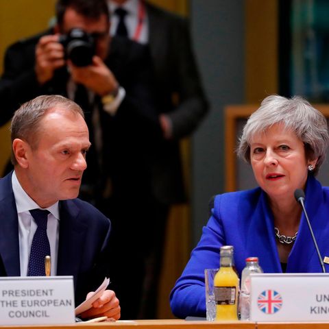 Donald Tusk Theresa May