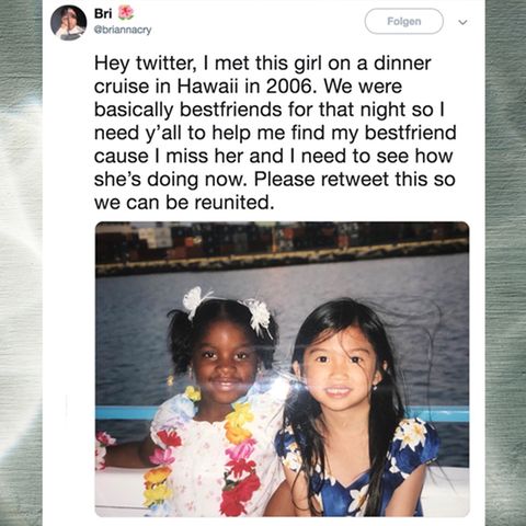 Nach zwölf Jahren: Mit diesem Foto sucht eine Frau auf Twitter nach ihrer Freundin – und wird überrascht