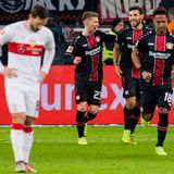 Verlierer des Spieltages: Trainerwechsel ist verpufft  Besserung ist kaum in Sicht. Während Leverkusen sich langsam aus dem Tabellenkeller befreit, wird es für den VfB ganz schwer. Acht Punkte nach zwölf Spieltagen machen nicht gerade Mut. Die nächsten Gegner heißen Augsburg, Gladbach, Hertha, Schalke und Wolfsburg. Mal sehen, wie viele Punkte da für Stuttgart herausspringen.