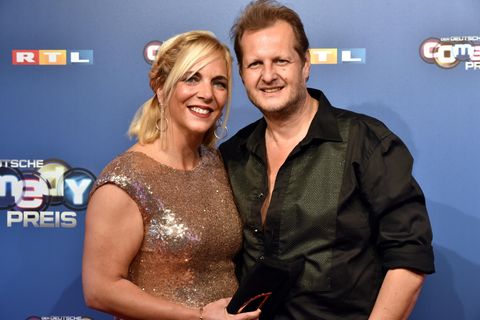 Daniela und Jens Büchner einen Monat vor seinem Tod bei der Verleihung des Deutschen Comedy Preises in Köln