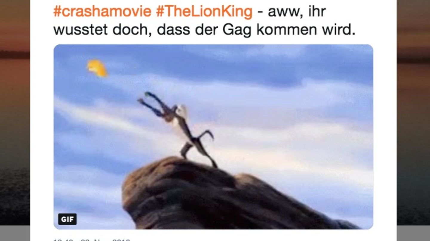 Tweet zu #CrashAMovie