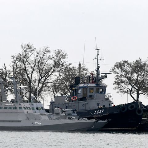 Diese ukrainischen Schiffe waren am Sonntag von der Russischen Marine aufgebracht und gekapert worden