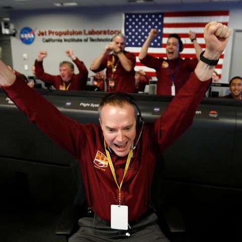 Die Nasa feiert die Landung der Sonde "InSight" auf dem Mars