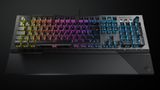 Roccat Vulcan 120 Aimo - Das Lichtschwert unter den Tastaturen  Tastaturen zählen wahrscheinlich zu den Produkten mit dem niedrigsten "Sexy-Faktor". Jetzt gibt eine Ausnahme: Die Vulcan Aimo von Roccat. Die mechanischen Tasten liegen frei auf dem dünnen Gehäuse aus gebürstetem Aluminium und jede einzelne von ihnen kann in einer eigenen Farbe strahlen. Mit 16,8 Millionen Farben ist die Auswahl groß genug für jede Form von Lichtspielen im halbdunklen Gamerzimmer.  Die Lichter sind jedoch mehr als reiner Showeffekt. Gamer können zum Beispiel die im Spiel verwendeten Tasten farblich hervorheben und das Schema als Profil abspeichern. Die Leuchttasten sind eine Eigenentwicklung des Hamburger Unternehmens. Als ehemaliger Profigamer weiß Firmengründer Rene Korte, welche Hardware Gamer wünschen. Preis: rund 150 Euro