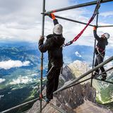 Der Bau der neuen Seilbahn auf die Zugspitze