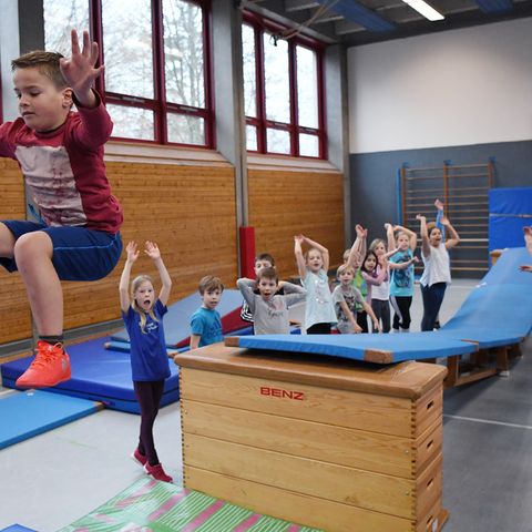 Schulsport in einer Grundschule