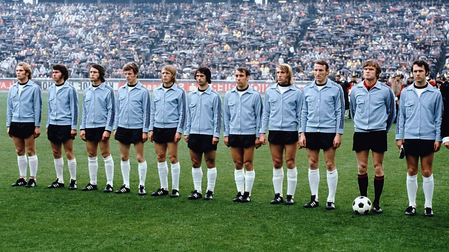 Uli Hoeneß (l.) und Paul Breitner beim EM-Finale 1972