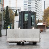 Sicherheitsbarrien auf dem Berliner Breitscheidplatz