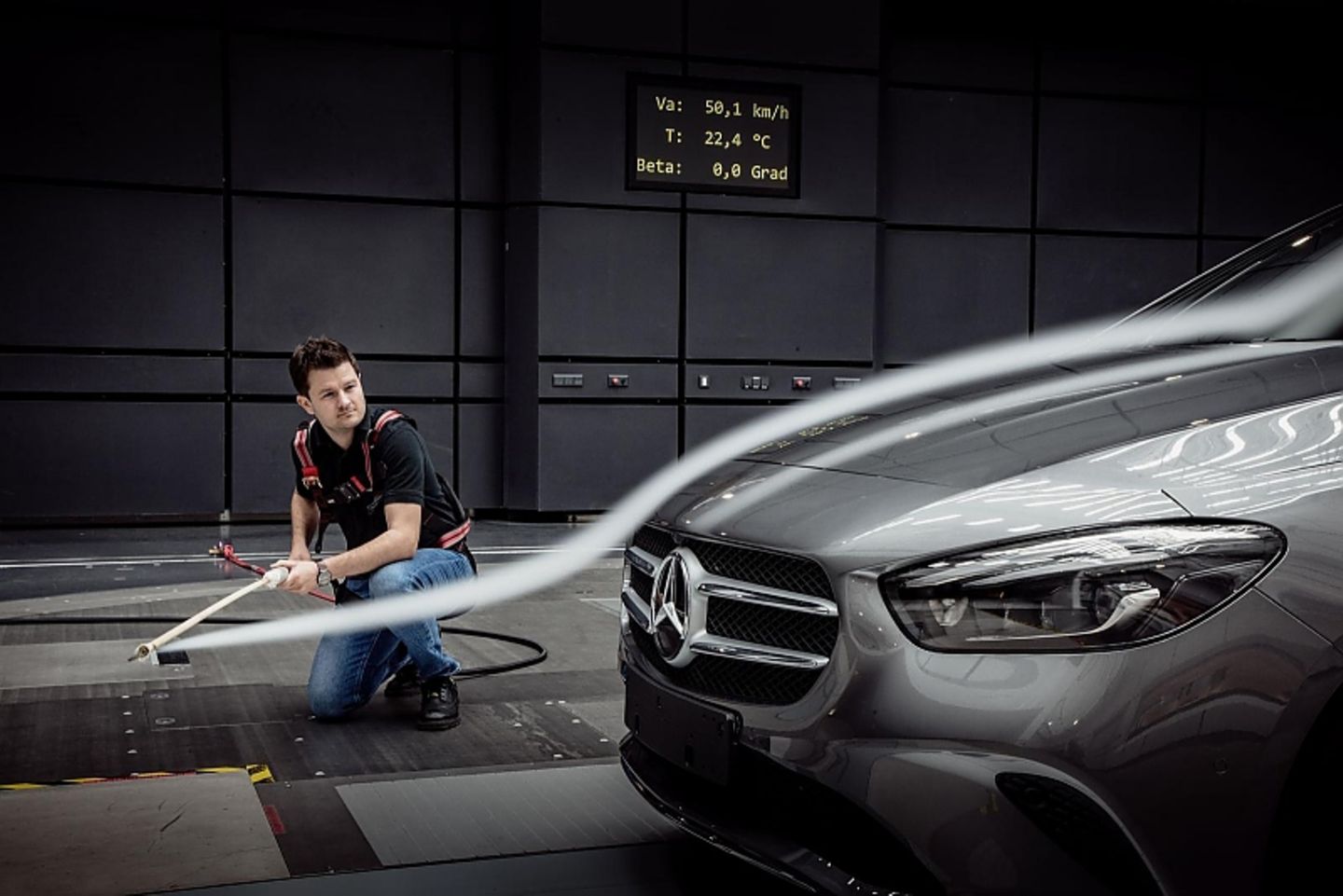 Der Mercedes-Benz B 200 ist aerodynamischer gewordenen