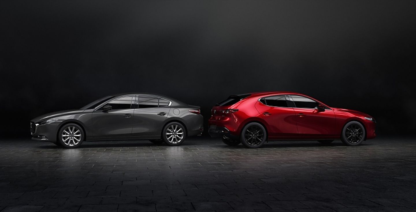 Beide Mazda 3 Versionen