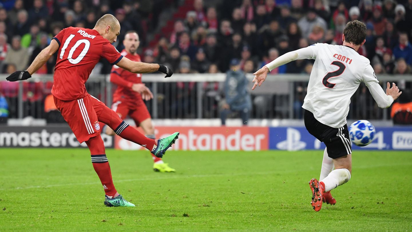 Arjen Robben vom FC Bayern München in der Champions League
