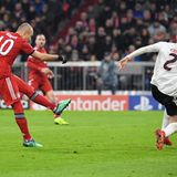 Arjen Robben vom FC Bayern München in der Champions League