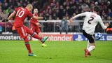 Arjen Robben vom FC Bayern München in der Champions League