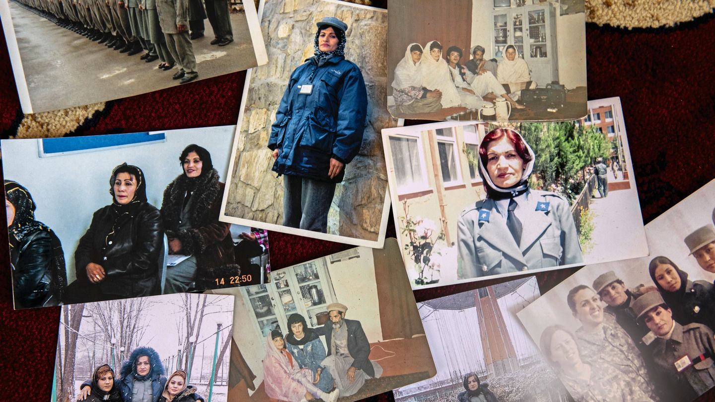 Bilder aus Schamilas Familienalbum. Schon als Mädchen wollte sie Polizistin werden. Ihr gefielen die schwarzen Stiefel. "Die Polizei passt auf uns auf", sagte ihr Vater.