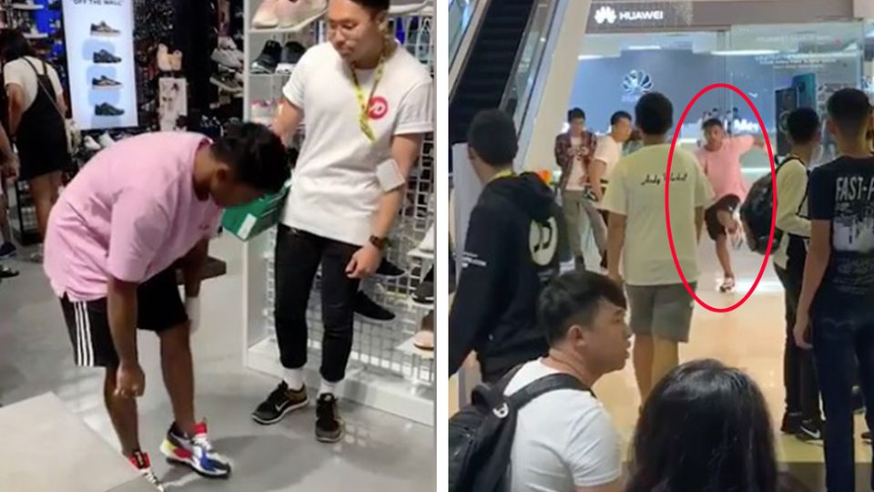 Internet-Challenge: Kunden laufen mit unbezahlten Schuhen weg: Dieser fiese Streich ist der Horror für Verkäufer