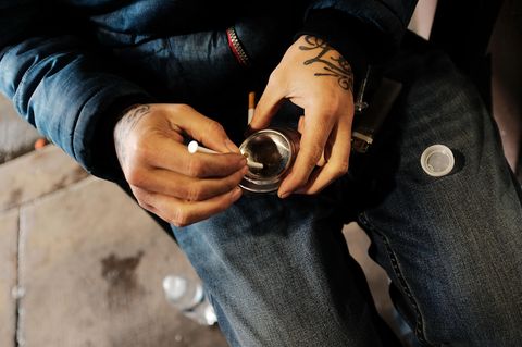Ein Heroin-Junkie in Philadelphia