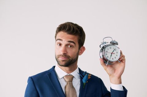 Mann mit Uhr