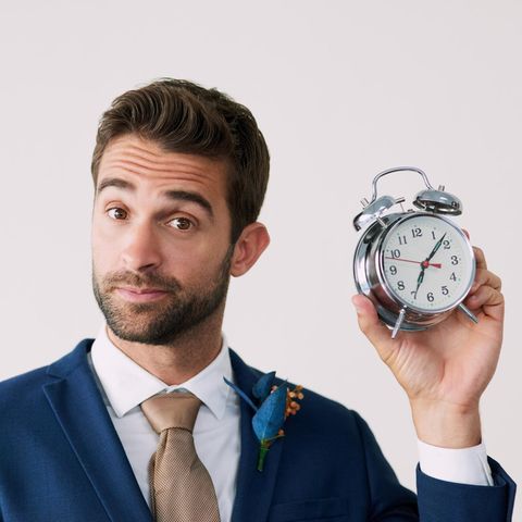 Mann mit Uhr