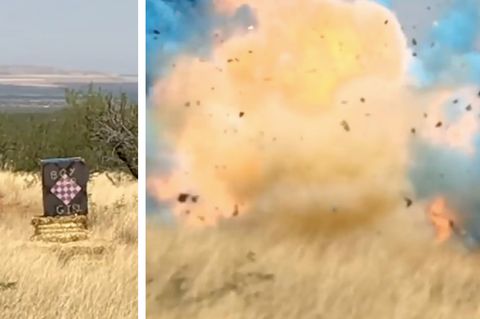 Gewaltige Explosion in blau: Junge oder ein Mädchen? Mann will es allen zeigen – und verwüstet einen ganzen Landstrich