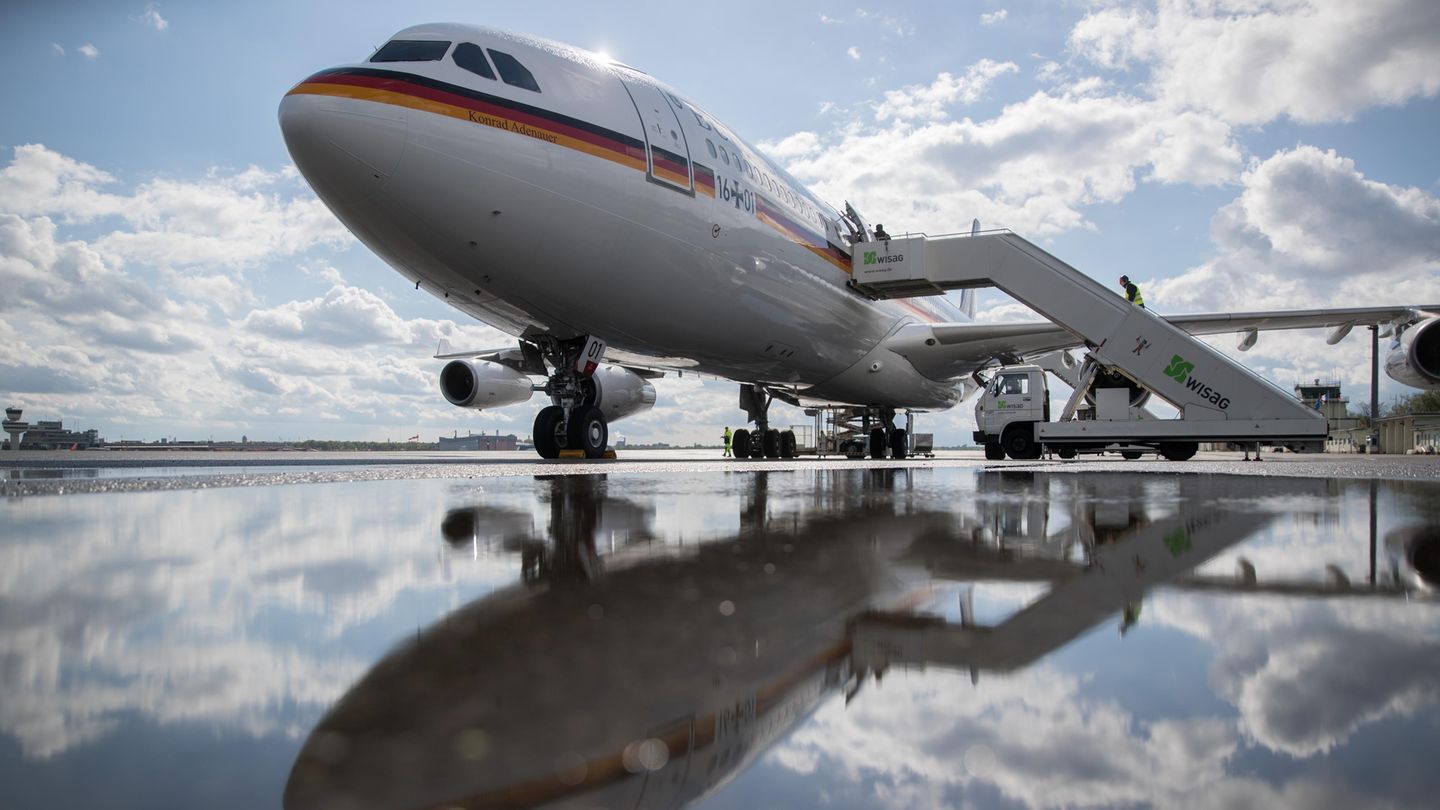 Der Airbus A340 der Luftwaffe "Konrad Adenauer"