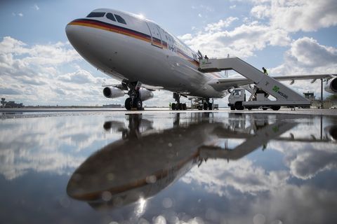 Der Airbus A340 der Luftwaffe "Konrad Adenauer"