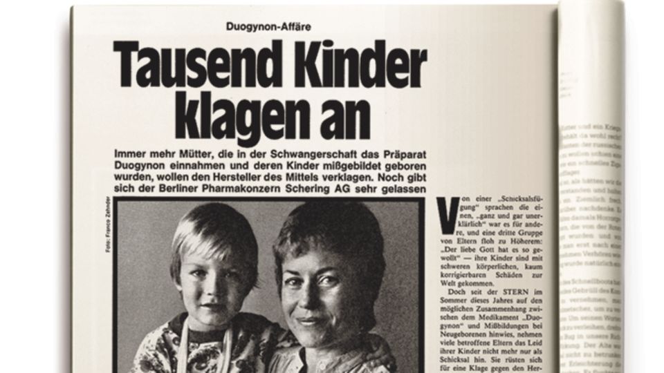 1978 berichtet der stern von Missbildungen bei Kindern, deren Mütter das Medikament eingenommen hatten. Doch erst 1981 verschwand das Präparat vom deutschen Markt.
