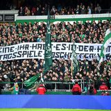 Im Bremer Weserstadion hieß es ebenfalls "Vereine, Ihr habt es in der Hand."