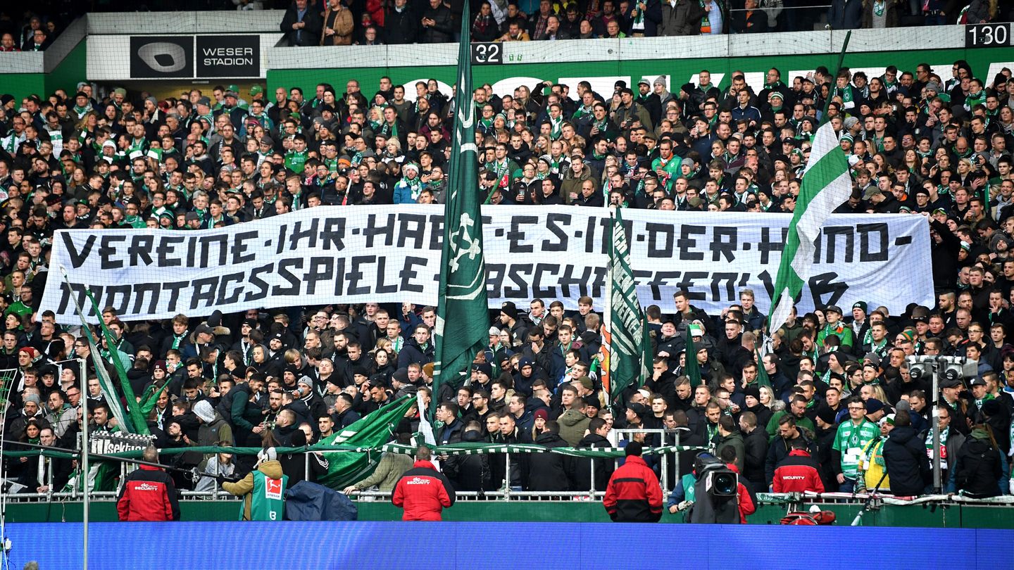 Im Bremer Weserstadion hieß es ebenfalls "Vereine, Ihr habt es in der Hand."