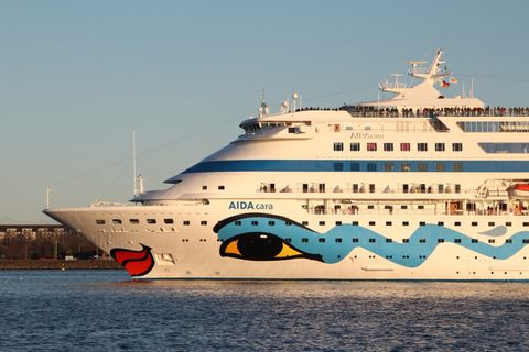 Läuft im Moment die Kanarischen Inseln: Die "Aida Cara" ist das älteste und kleinste schiff der Kussmund-Flotte.