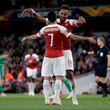 Zwei Ex-Dortmunder unter sich: Aubameyang und Henrikh Mkhitaryan