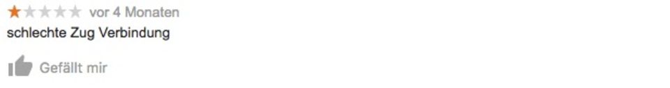 Google-Bewertung für den Indischen Ozean