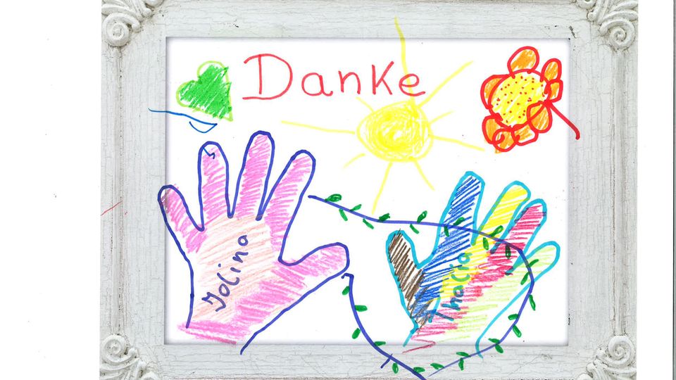 Ein Kinderbild als Dankeschön Ein Kinderbild als Dankeschön