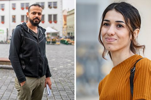 Nadia Murad und Omar Abdal-Dschabbar