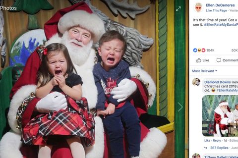 Mit diesem Post ruft Ellen DeGeneres Eltern zum Einsenden von Weihnachtsfotos auf