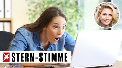 Junge Frau beim Onlineshopping