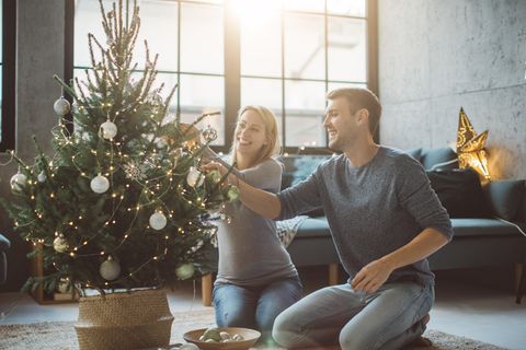 Weihnachtsbaum im Topf