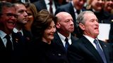 Trauerfeier George H.W. Bush - George und Laura Bush
