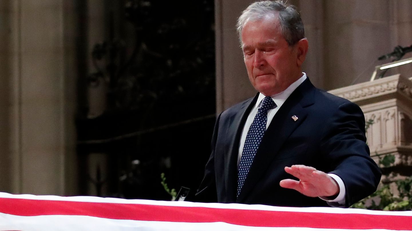 Trauerfeier Bush - George Bush nimmt Abschied