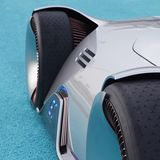 Ausgestellte Reifen beim Mercedes Vision EQ Silver Arrow