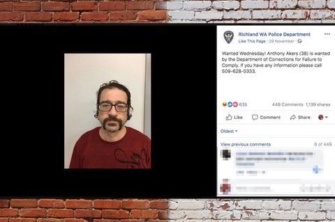 Mit diesem Bild suchte die Polizei nach Anthony Akers