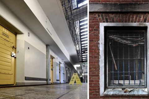 Der Syrer legte in Zelle 143 Feuer. Die Folgen sind auch von außen sichtbar.