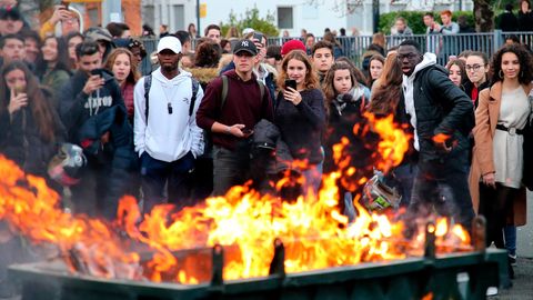 Schülerproteste in Frankreich: Es gab mehr als 700 Festnahmen am Nikolaustag