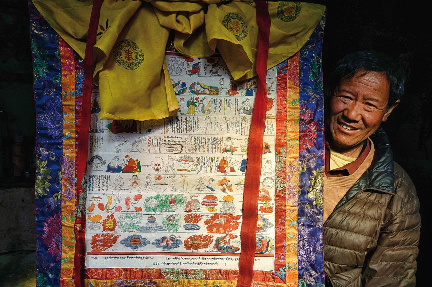 Amchi: Berufsstand mit Tradition und wenig Zukunft   Die traditionellen tibetischen Ärzte (Amchi) bildeten über Generationen das "gesundheitliche Rückgrat" in den abgelegenen Gebieten des Himalayas. Ihre Heilkunde basierte vorrangig auf lokale Kräuter und Pflanzen. Durch Klimawandel und veränderte Regenperioden ist das Pflanzenwachstum um über 50 Prozent zurückgegangen. Viele Pflanzen sind bereits ausgestorben, so dass zahlreiche Arzneien nicht mehr produziert werden können. Zudem haben die Chinesen mit der Errichtung einer kaum mehr durchlässigen Grenze zu Tibet (China) den Austausch an Ärzten und an Wissen mit den wichtigsten traditionellen Medizinschulen in Tibet vollkommen zum Erliegen gebracht.
